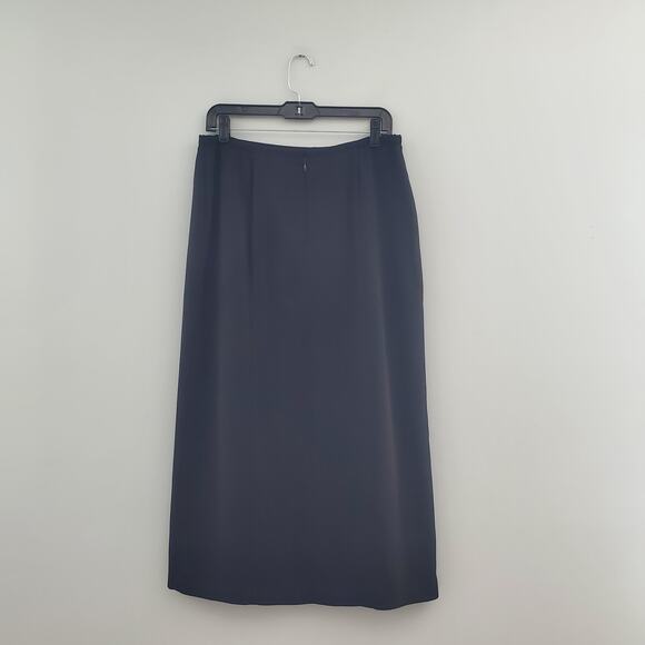 Norton McNaughton Lined Black Pencil Skirt 10 - Picture 2 of 6